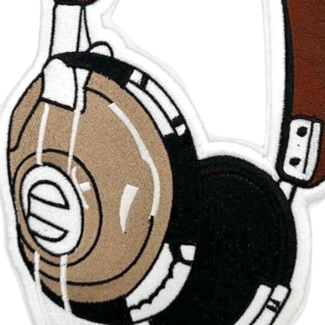 Palette de couleurs patch casque vintage