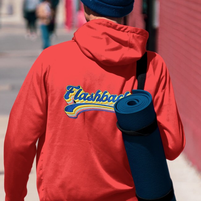 Grand écusson Flashback à coudre sur veste