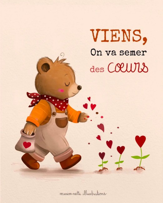 SEMER DES COEURS Velours