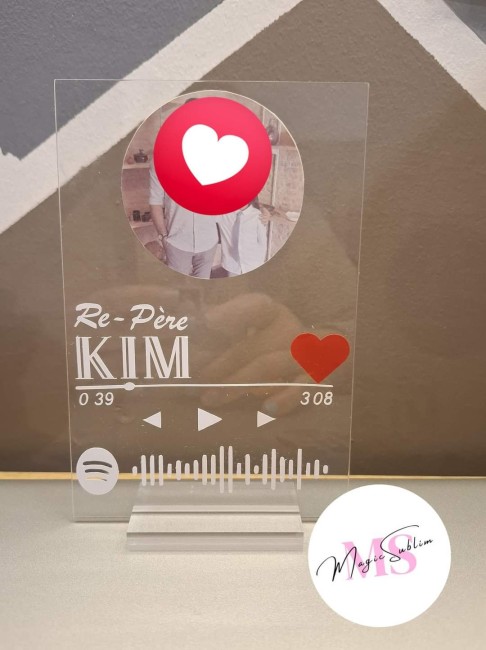 Plaque de plexi spotify
