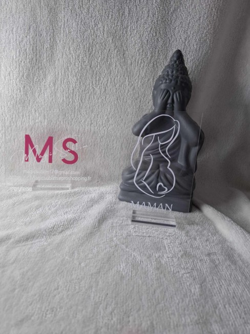 Plaque plexi "Maman"
