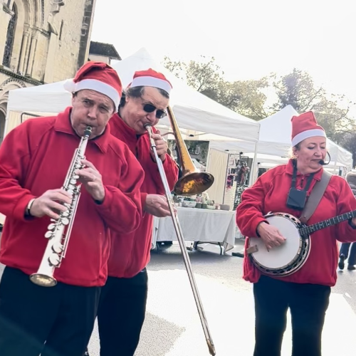 Geneviève Kate Bijoux - Expositions de fin 2025 - La petite fanfare du Village de Noël de Villennes sur Seine