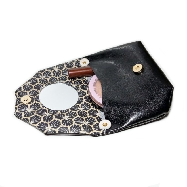 Petite trousse de sac à main pour maquillage avec miroir intégré