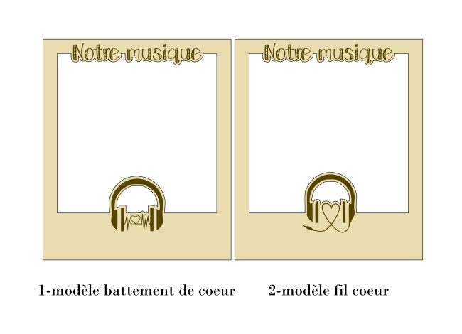 Cadre photo polaroid magnétique spotify