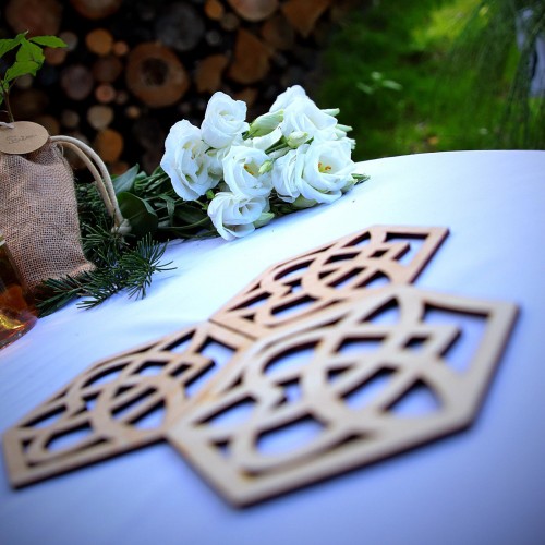 Dessous de verre bois celtique