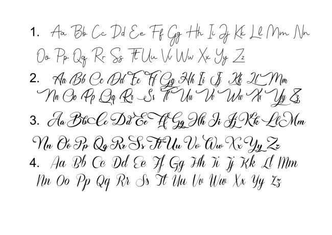 Choix police gravure 0