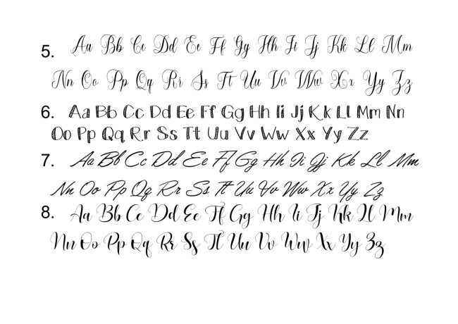 Choix police gravure 1