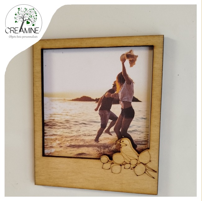 Aimant polaroid Saint Valentin personnalisé amour message gravé Aimant polaroid Saint Valentin personnalisé amour message gravé