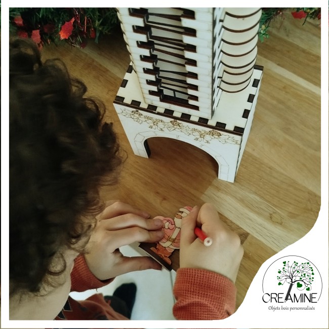 Coloriage noel décompte calendrier de l'avent