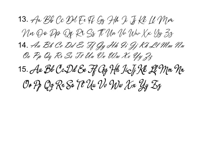 Choix police gravure 3