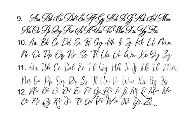 Choix police gravure 2