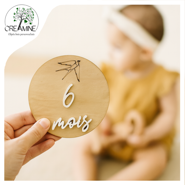 Naissance bébé première année carte étape hirondelle