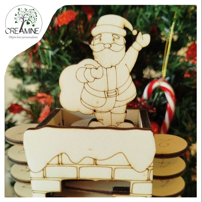 Calendrier de l'avent décompte de noël père noël Calendrier de l'avent décompte de noël père noël