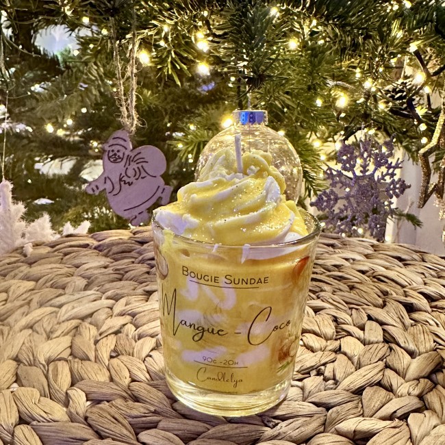 Bougie sundae S Mangue-coco