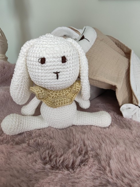 coffret naissance lapinou blanc lin 5