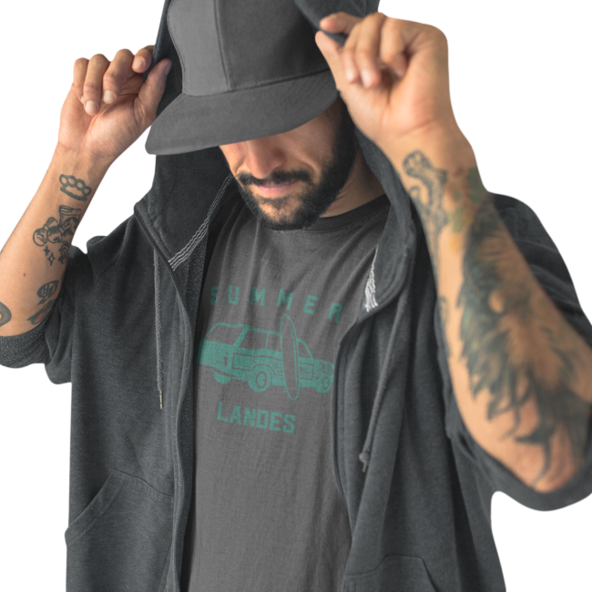 summer landes.t-shirt manche courtes homme ashes