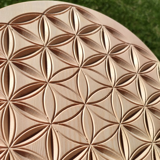 grande fleur de vie bois