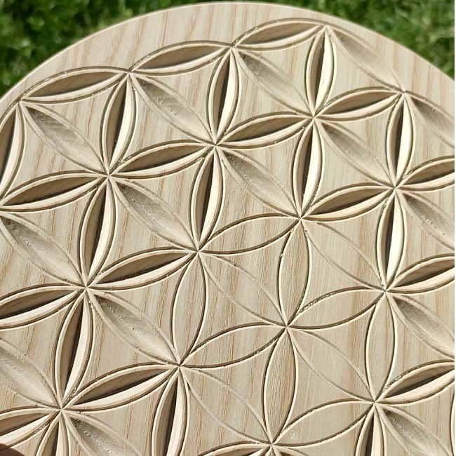 fleur de vie en bois