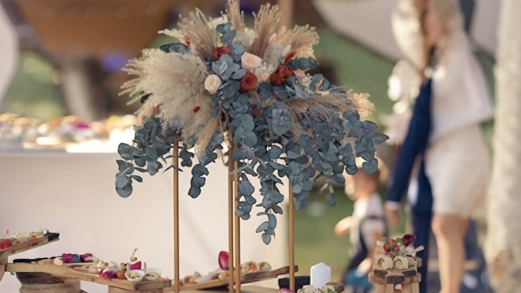 Centre de table mariage bohème Toulouse