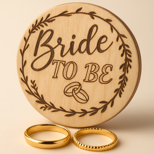 Pin Bride To Be en bois accessoire enterrement de vie de jeune fille Pin en bois Bride To Be pour future mariée accessoire EVJF personnalisé
