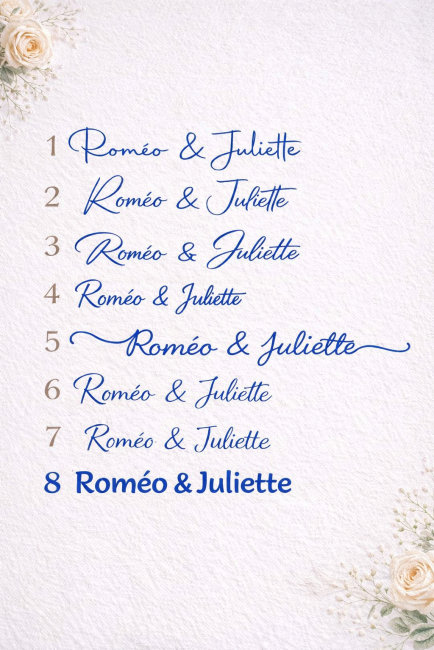 Exemple personnalisation prénoms panneau mariage bois photobooth livre d’or