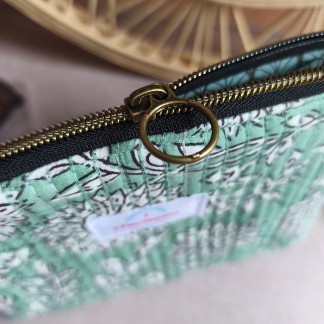 trousse plate matelas. indie vert menth (c)