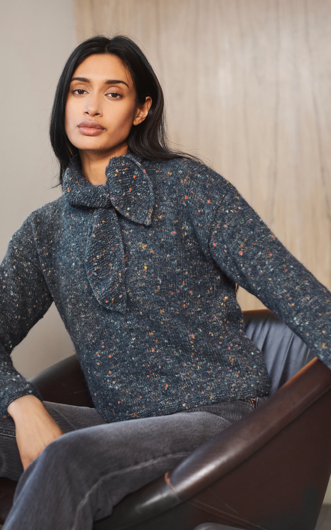 Fashion Cotton Alpaca Fun Neps - 005 Bleu marine 50 GR 215 M Rico Design