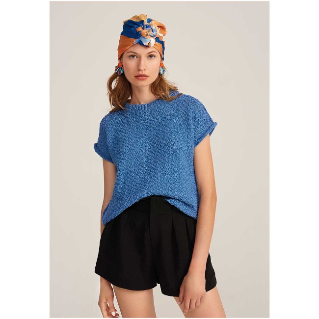 Fashion Linen Swell aran 005 Azure - 50 GR 110 M Rico Design