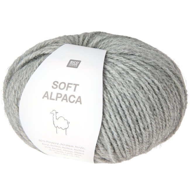 Rico Design Soft Alpaca - 026 Gris clair 50G 125M
