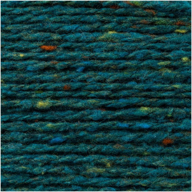Fashion Modern Tweed aran Rico Design - 008 Vert pétrole 50G 95M