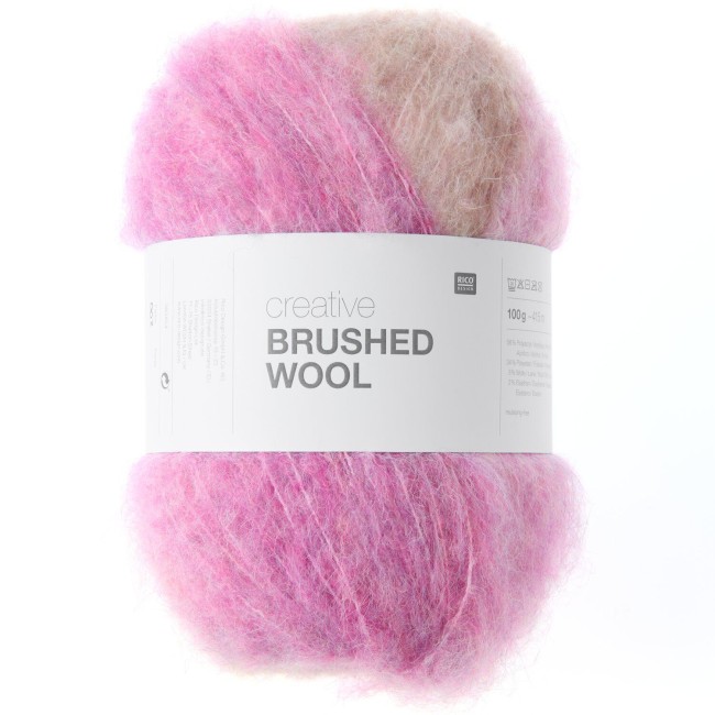 Creative Brushed Wool - 002 Roses 100 GR 415 M Rico Design