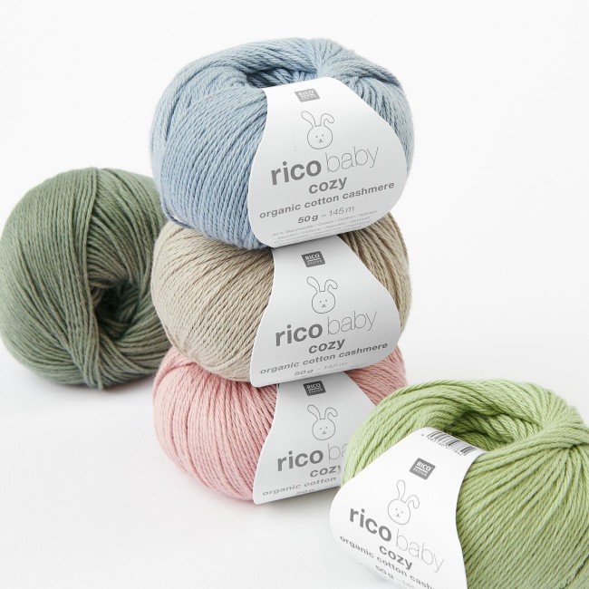 Baby Cozy Organic Cotton Cashmere - 005 Vieux rose 50 GR 145 M Rico Design Baby Cozy Organic Cotton Cashmere - 005 Vieux rose 50 GR 145 M Rico Design