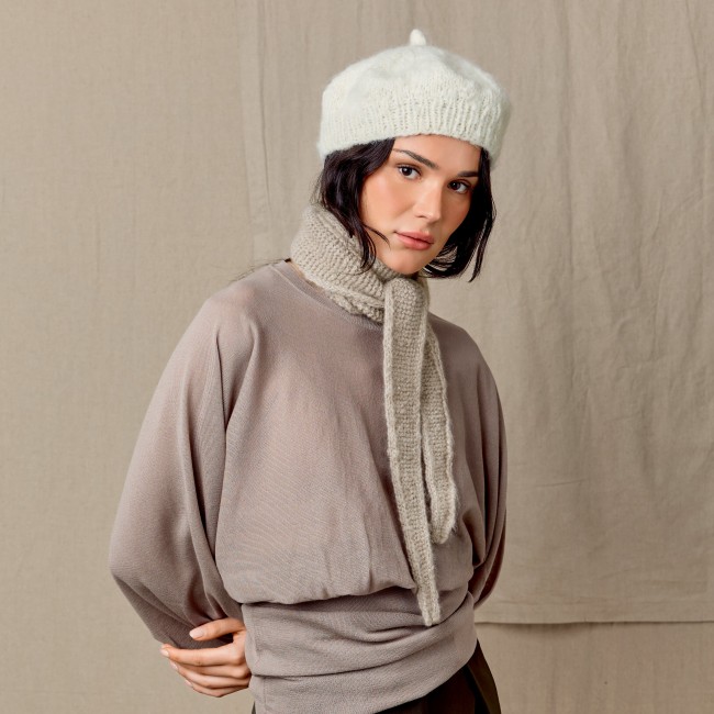 Luxury Baby Alpaca Cashmere Silk - 001 Crème 50 GR 95 M Rico Design 