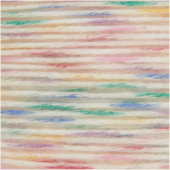 Creative Cotton Flecky Fleece dk - 004 rainbow 100 GR 250 M Rico Design