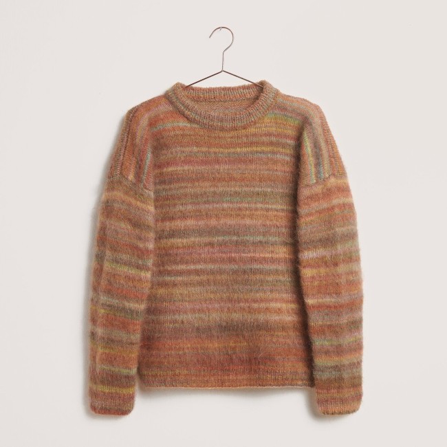 Fashion Meri Mohair Print - 002 Dark peaches 50G 275M