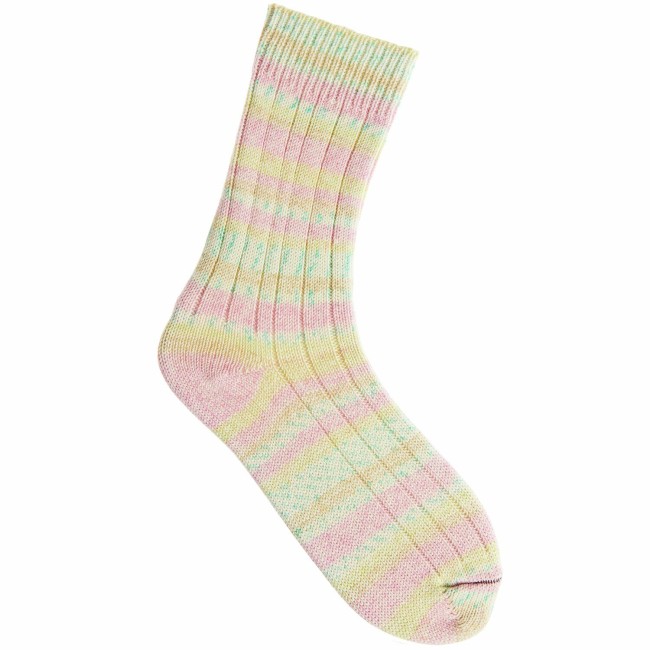 Socks Cotton Stretch 4 fils - 008 Bubblegum 100 GR 390 M | Little Tricot