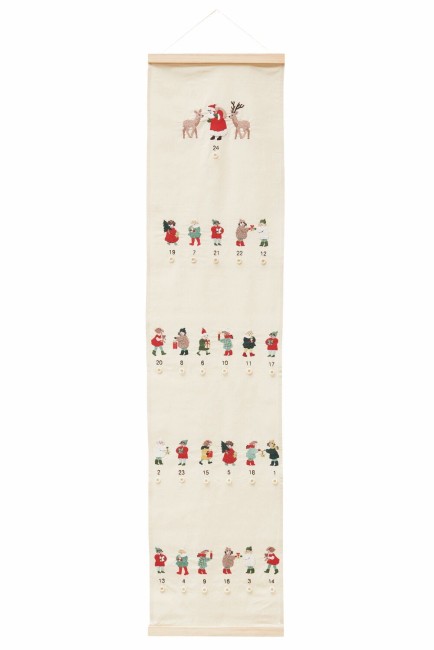 Kit de broderie pré-dessiné - Calendrier de l'Avent Motifs enfant