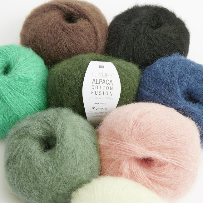 Luxury Alpaca Cotton Fusion - 001 Crème 50 GR 190 M Rico Design Luxury Alpaca Cotton Fusion - 001 Crème 50 GR 190 M Rico Design