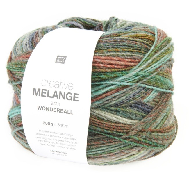 Creative Melange aran Wonderball - 032 Summer meadows 200 GR 640 M Rico Design