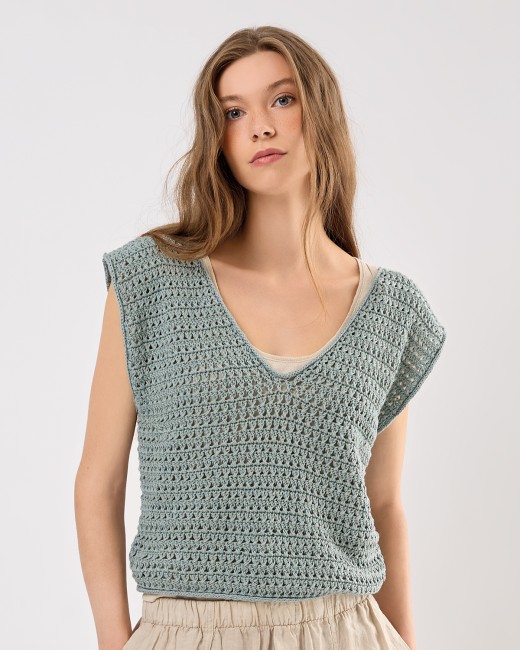 Luxury Pima Cotton x Cashmere - 004 Bleu gris 50 GR 170 M Rico Design