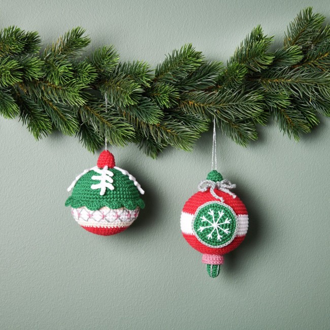 Kit de crochet Ricorumi Variante ARGENT - Kit de 2 Boules de Noël Kit de crochet Ricorumi Variante ARGENT - Kit de 2 Boules de Noël