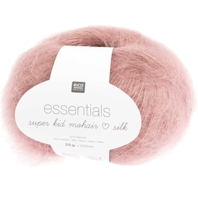 Essentials Super Kid Mohair Loves Silk - 013 Vieux rose 25 GR 200 M