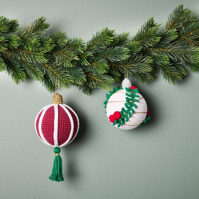 Kit de crochet Ricorumi Variante OR - Kit de 2 Boules de Noël