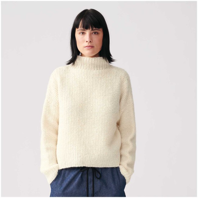 Luxury Baby Alpaga & Merino chunky - Madly in Love - 001 Crème 50 GR 130 M