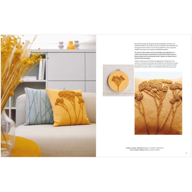 Moine de tissus pour broderie Punch Needle - Moutarde 50 x 140 cm Rico Design