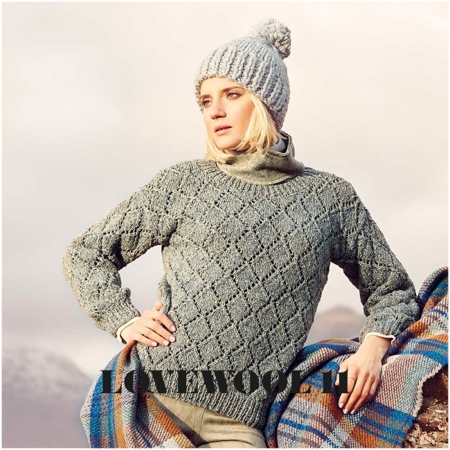 Fashion Modern Tweed aran Rico Design - 015 Gris clair 50G 95M