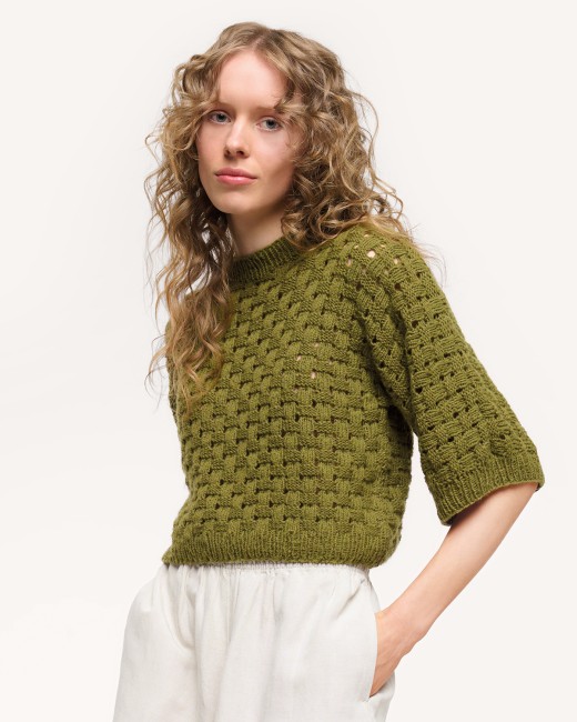 Creative Cotton Fleece dk - 016 Olive 100 GR 250 M Rico Design