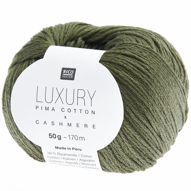 Luxury Pima Cotton x Cashmere - 003 Olive 50 GR 170 M