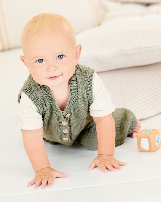 Bouton 100% noix de coco - Set de 4 boutons 13 mm de diamètre | Little Tricot