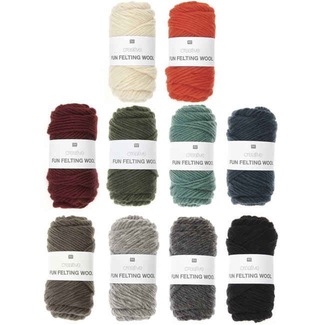 Creative Fun Felting Wool - Laine à feutrer 50G 50 M